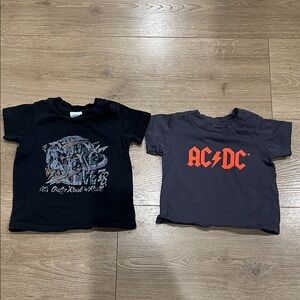 Baby' Rock Band T-Shirt Set - Black and Gray